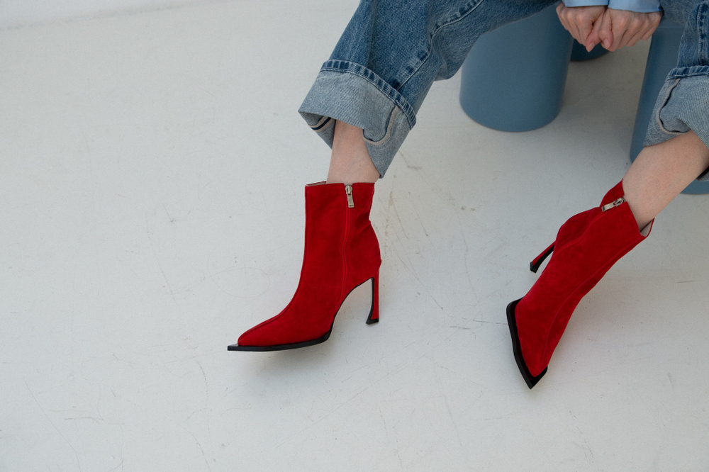 Ботильоны ANRY RED SUEDE