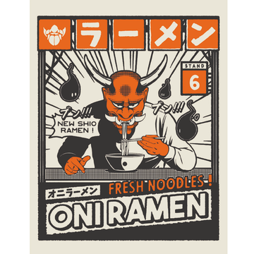 Постер Они Рамен Oni Ramen