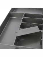 Ящик рыболовный для хранения снастей двухполочный синий