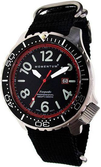 Канадские часы Momentum TORPEDO  BLAST RED 1M-DV74R7B