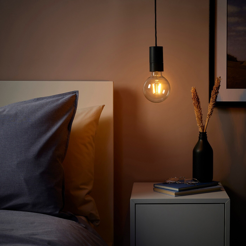 Подвесной светильник IKEA SUNNEBY / LUNNOM (СУННЕБЮ / ЛУННОМ), Черный, 16 см
