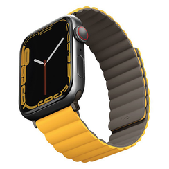 Ремешок Uniq Revix reversible Magnetic для Apple Watch 42-44-45 мм (45MM-REVMUSKAK), Mustard/Khaki