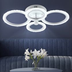 Светильник потолочный светодиодный Rivoli Blanca 6094-105 72 Вт 3000К-6000К LED с пультом модерн уценка | Rivoli