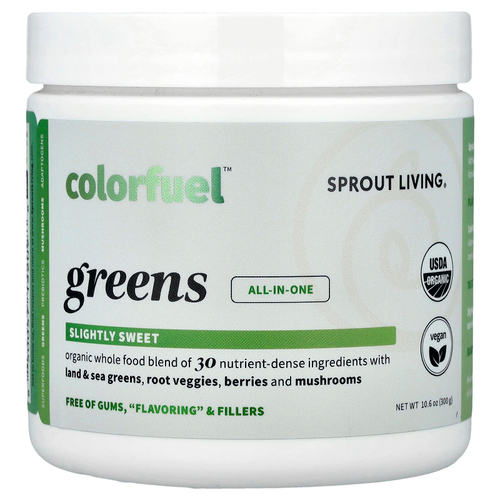 Sprout Living, Colorfuel ™ Greens, 300 г (10,6 унции)
