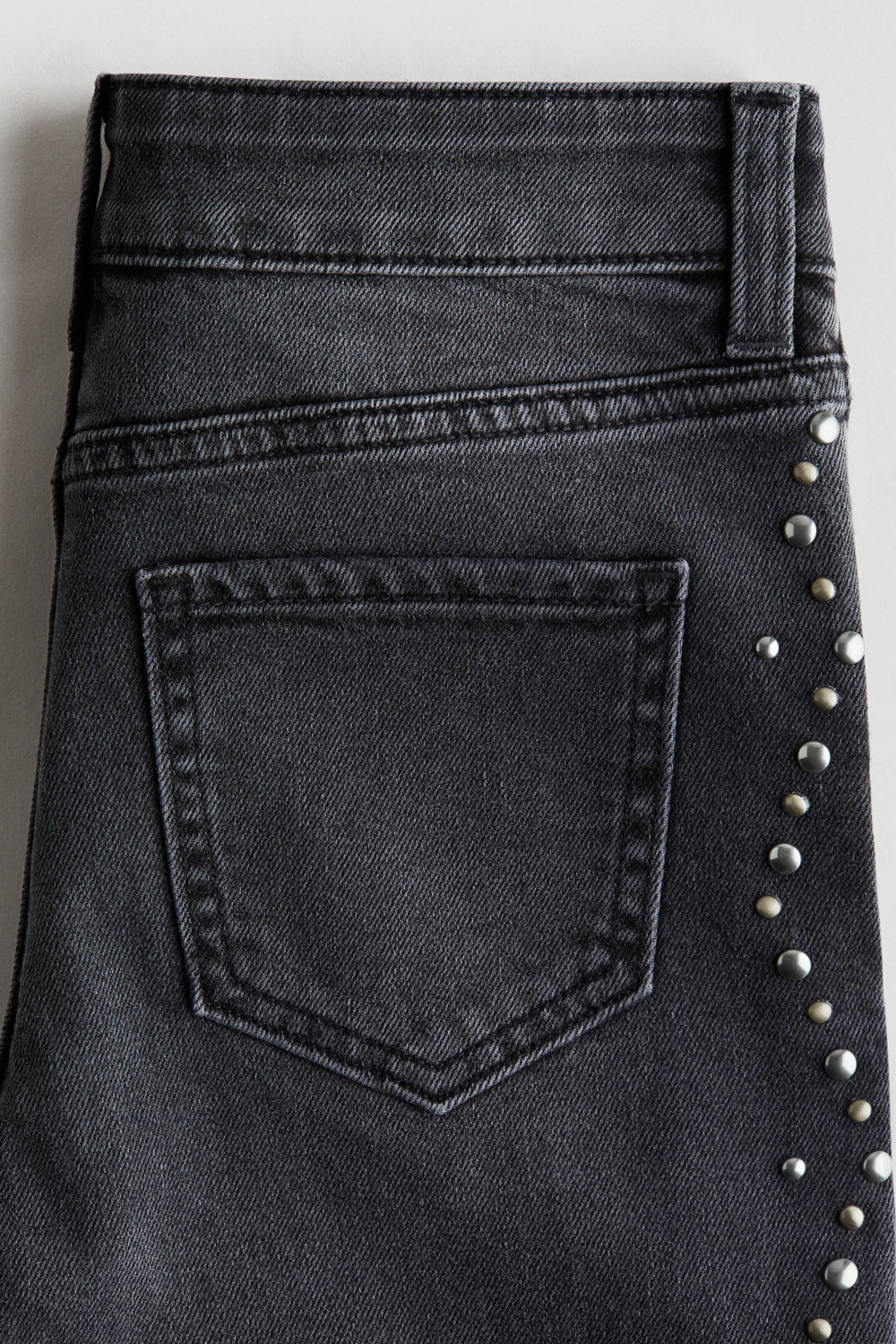 H&M Джинсы Baggy Fit Bootcut, темно-серый