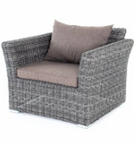 "Капучино" кресло из искусственного ротанга, цвет графит