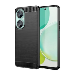 Мягкий защитный чехол для смартфона Huawei Nova 11i, серия Carbon (дизайн в стиле карбон) от Caseport