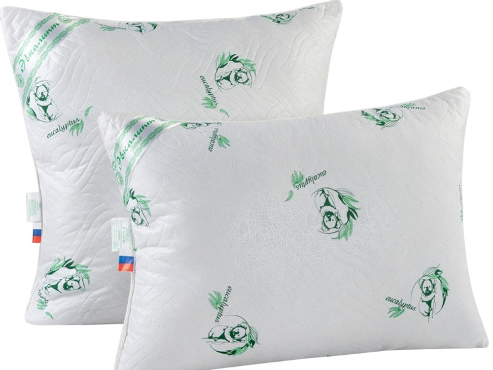 Подушка "РУ. ЭВКАЛИПТ" Лавртекс, микрофайбер, ультра-степ, Россия.