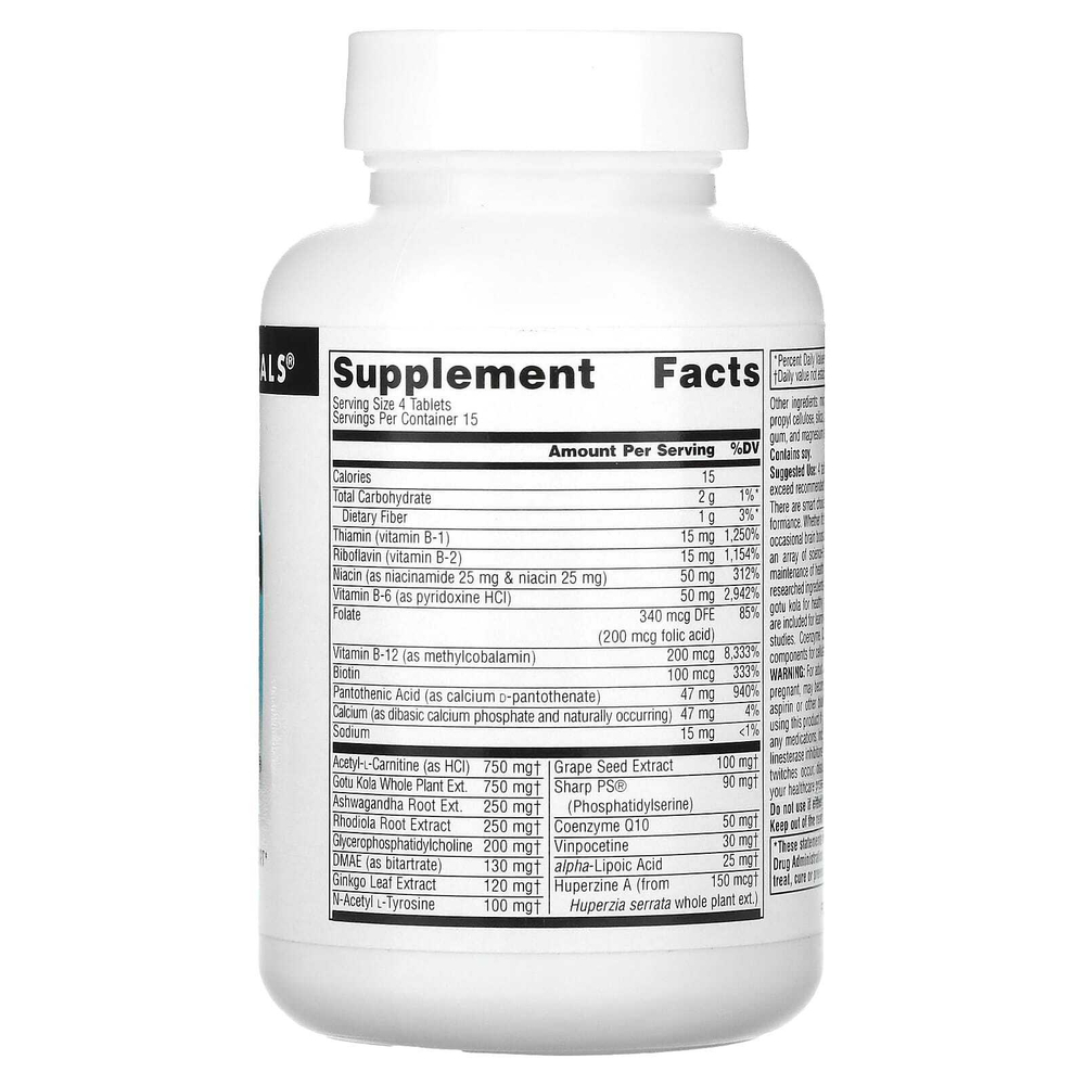 Source Naturals, Brain Charge®, 60 таблеток
