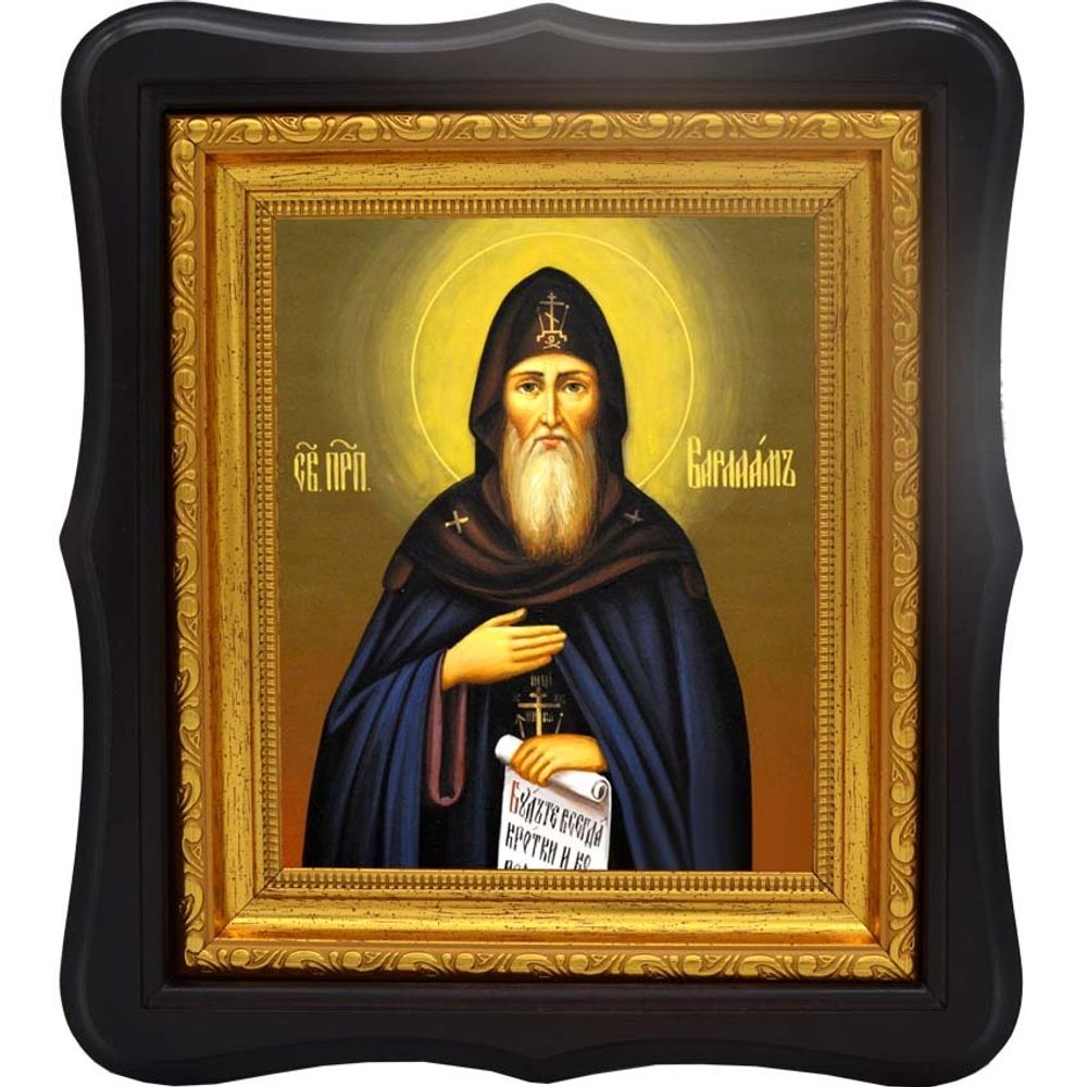 Варлаам Пинежский, Важский, Шенкурский, преподобный. Икона на холсте.