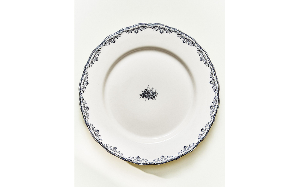 Zara Home тарелка обеденная из фаянса, цвет синий, 27 см
