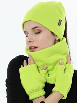 Митенки женские из футера с начесом
