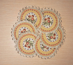 Набор декоративных гобеленовых салфеток "Рябинка" (1+6 шт.)