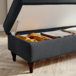 Пуф с местом для хранения - IKEA ESSEBODA/ЕССЕБОДА ИКЕА, 44х50х145 см, черный