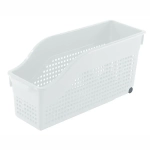 Контейнер Лофт хозяйственный на колесах узкий 355х170 мм (белый)