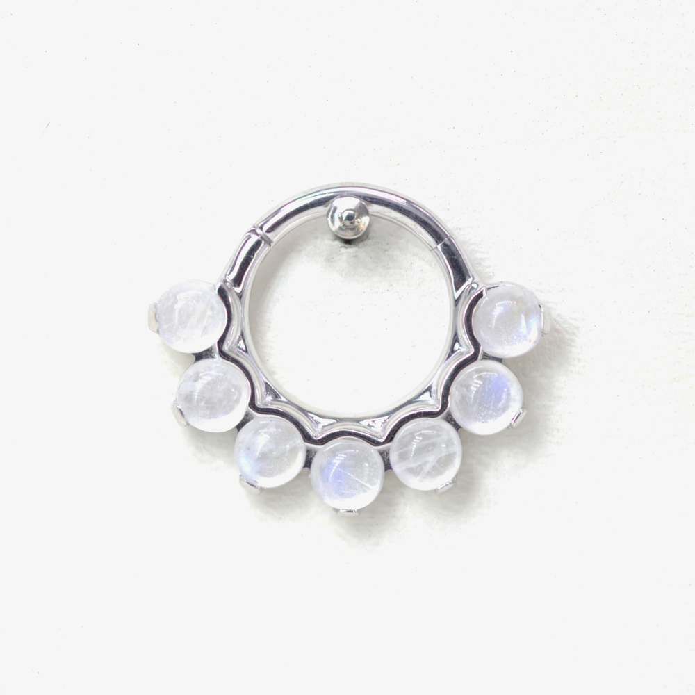 Tiara large with natural stones