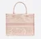 Сумка Dior Book Tote, модель большого формата, розовый