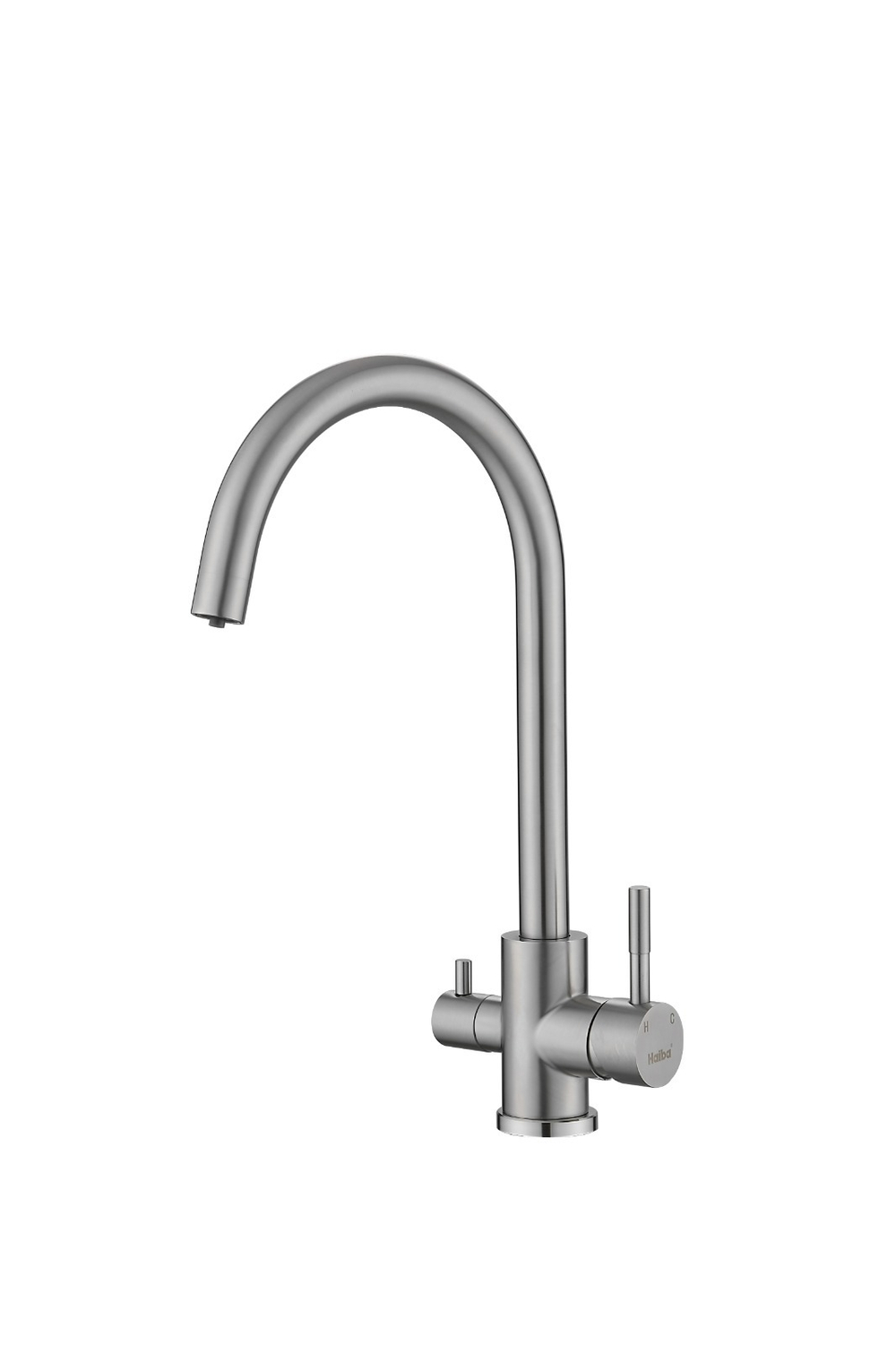 Смеситель для кухни Haiba с подключением фильтра, нержавеющая сталь, сатин HB 43828