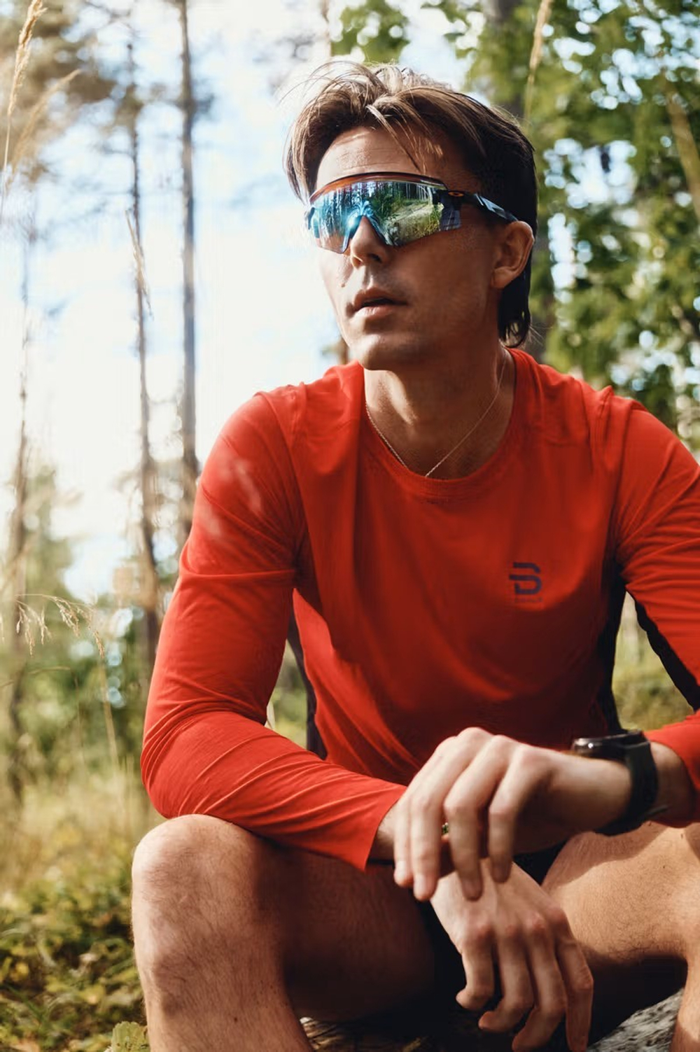 Лонгслив мужской Bjorn Daehlie Long Sleeve Air Lava Red