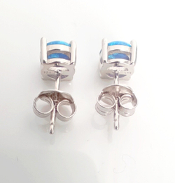 Серьги Эстерелла, серебро 925 пробы, с синтетическим опалом/Ф