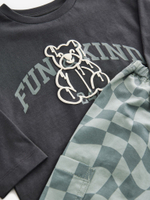 Брюки и лонгслив в комплекте для мальчика Next B69-747, Серый, Голубой