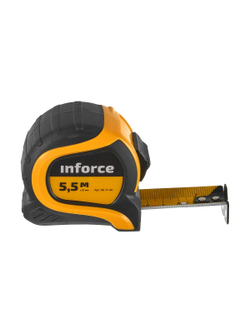 Измерительная рулетка с нейлоновой лентой и магнитным зацепом 5.5x27мм Inforce 06-11-46