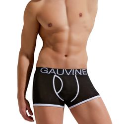 Мужские трусы боксеры черные GAUVINE 3001