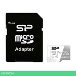 Карта памяти Silicon-Power microSD 256GB Superior A2 microSDXC Class 10 UHS-I U3 (SP256GBSTXDA2V20)
