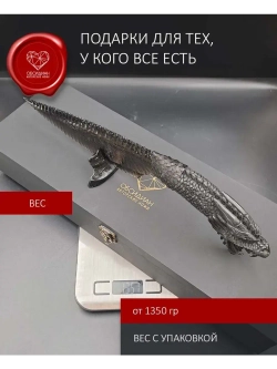Нож из обсидиана гравировка Дракон 38 см