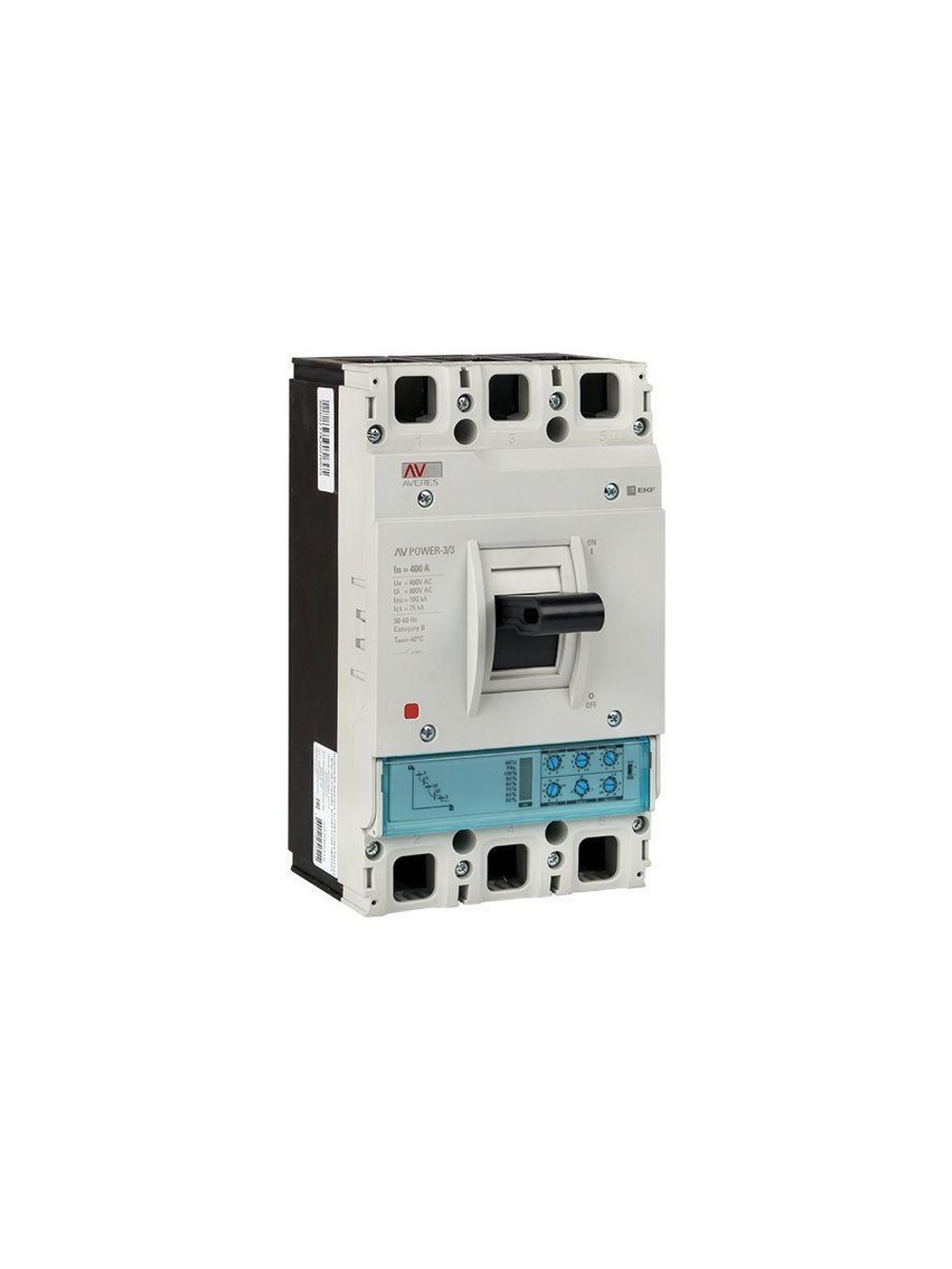 Выключатель автоматический 400А 100кА AV POWER-3/3 ETU2.0 AVERES EKF mccb-33-400H-2.0-av