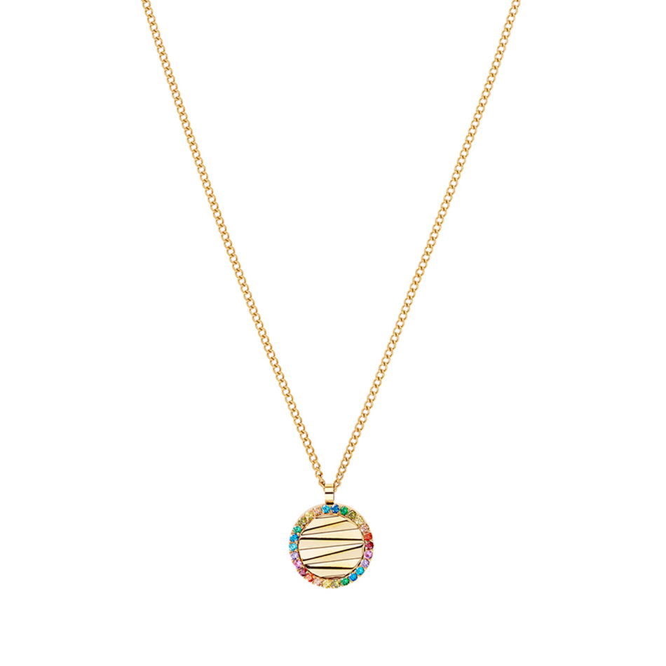 Колье Coeur de Lion Multicolour Rainbow-Gold 2058/10-1535