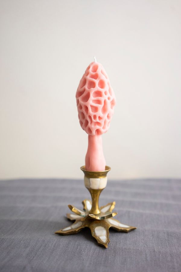 Свеча Сморчок Нежно-розовая (Черная смородина) - фото 2