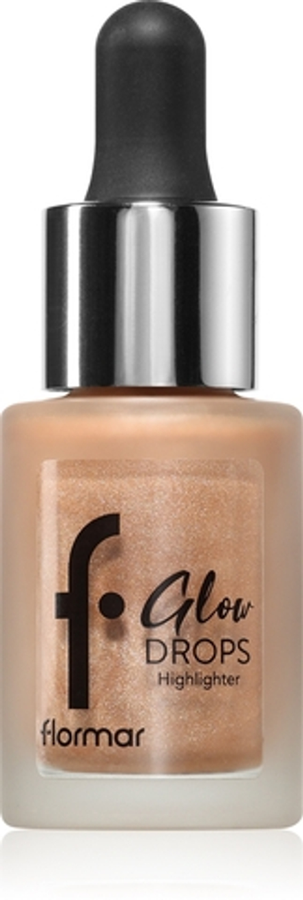 flormar Glow Drops Lip Tattoo - Жидкий хайлайтер оттенок 001 Moon Glow, 14 ml