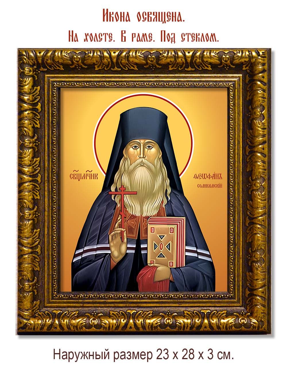 Феофан Соликамский Пермский священномученик. Икона на холсте.