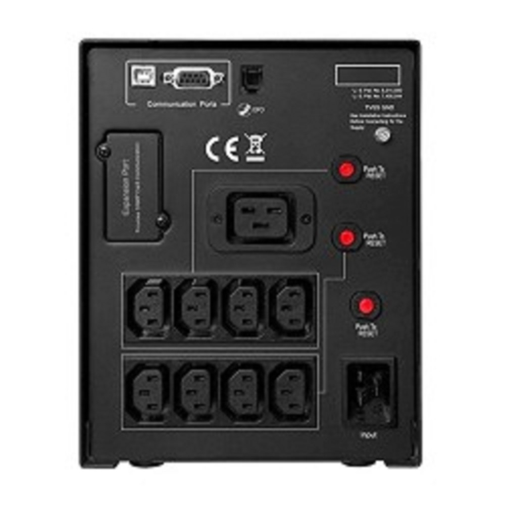 CyberPower PR3000ELCDSL ИБП {Line-Interactive, Tower, 3000VA/2700W USB/RS-232/EPO/SNMPslot (8 IEC С13, 1 IEC C19), 12В/9 Ач х 4}