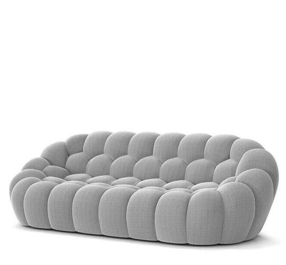 Двухместный диван Bubble 176 см, серый