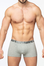 Мужские трусы-боксеры с пришивной резинкой (Размер: XXL) (Цвет: черный)