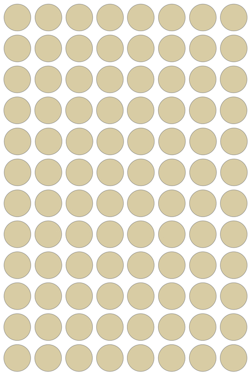 Виниловые наклейки для упаковки и маркировки Policomprint M3, 14 мм. 96 шт.