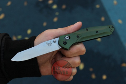 Нож Benchmade 940 Osborne А+++ А/Б BM940 - топ качество, рукоять алюминий, клинок сатин!