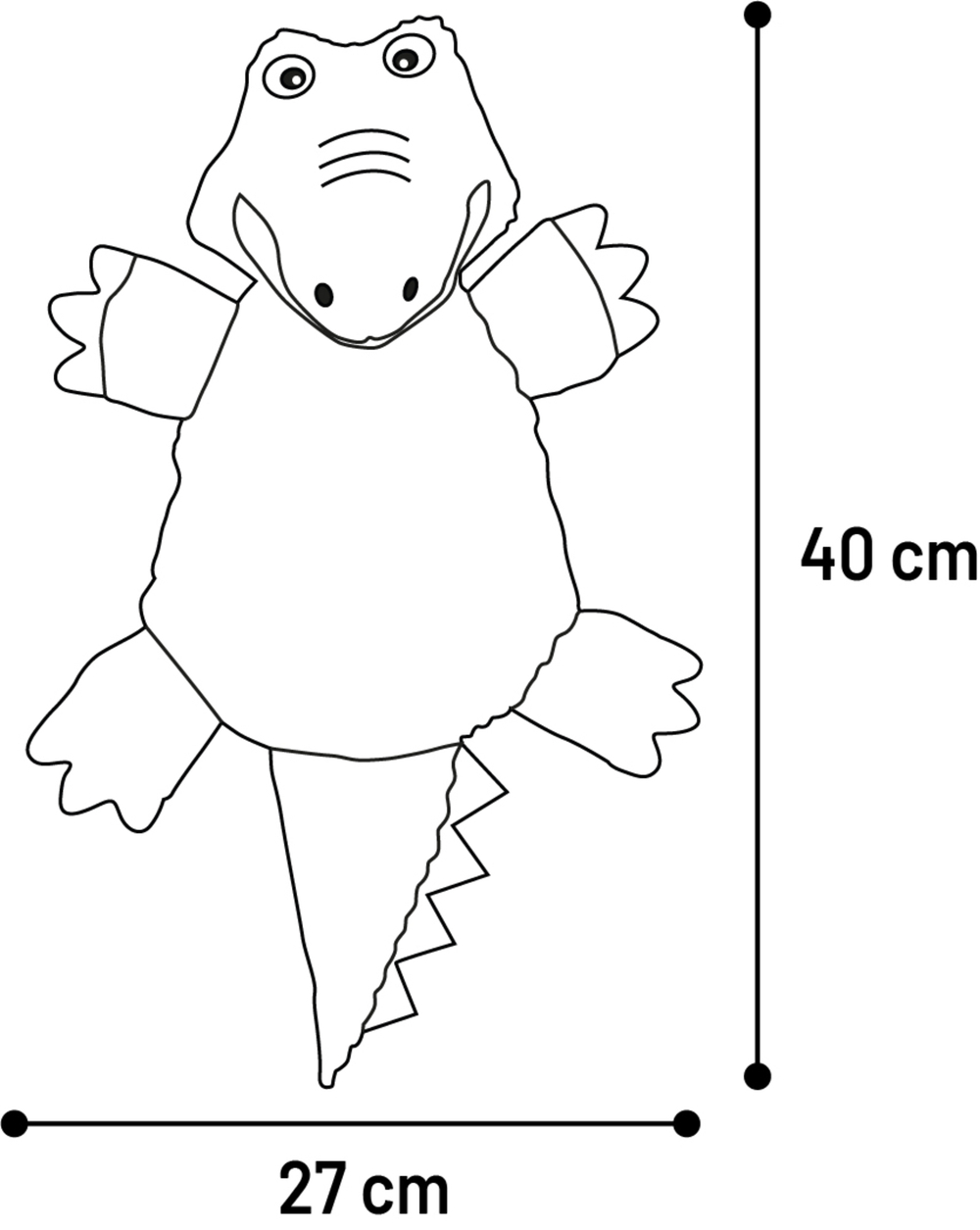 Игрушка для собак Крокодил, зеленый, Flamingo