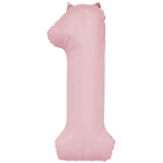 Шар фольгированный Цифра 1 101 см (Розовый)