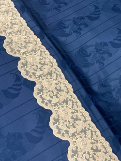 Постельное белье 2 спальное евро Palombella Iberia/Elisa синее