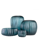 Ваза Guaxs Manakara Ocean Blue/Indigo, 26 см