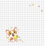 Блокнот 130х130 мм, скрепка, Контэнт-Канц, выб-лак, 32 л., диз. внутр. блок в клетку, "Kawaii", розовый