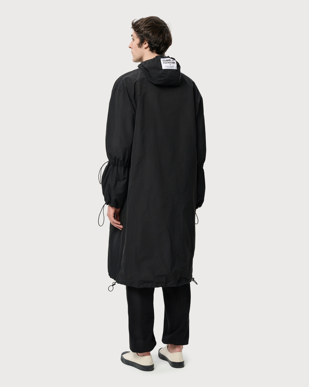 COMME DES FUCKDOWN ПАРКА С КАПЮШОНОМ ЧЕРНАЯ