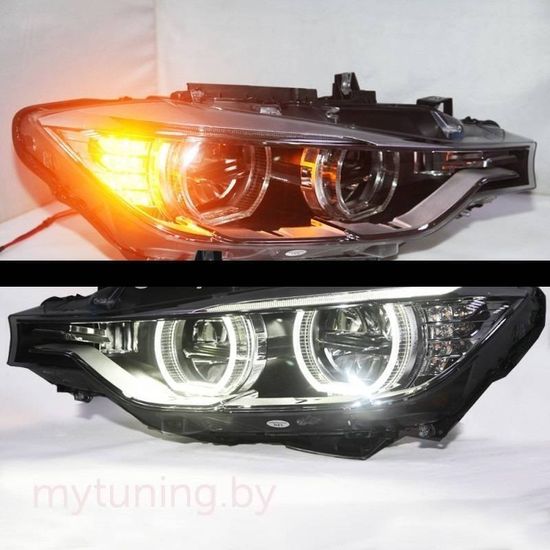 Фары передние ANGEL EYES LED BLACK для BMW 3 F30 F31
