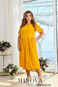 Платье 8-310-горчица Minova