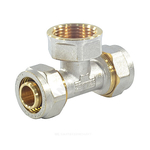 Тройник МП латунь никель обжим Дн 20х3/4"х20 ВР ГОСТ 32415-2013 7013 Aquasfera 7013-02