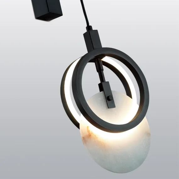 5422/17WL HIGHTECH ODL_EX25 083 черный/металл/алебастр Настенный светильник LED 17W 3000K 986Лм MERCURY