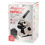 Микроскоп школьный Эврика 40х-1280х в кейсе